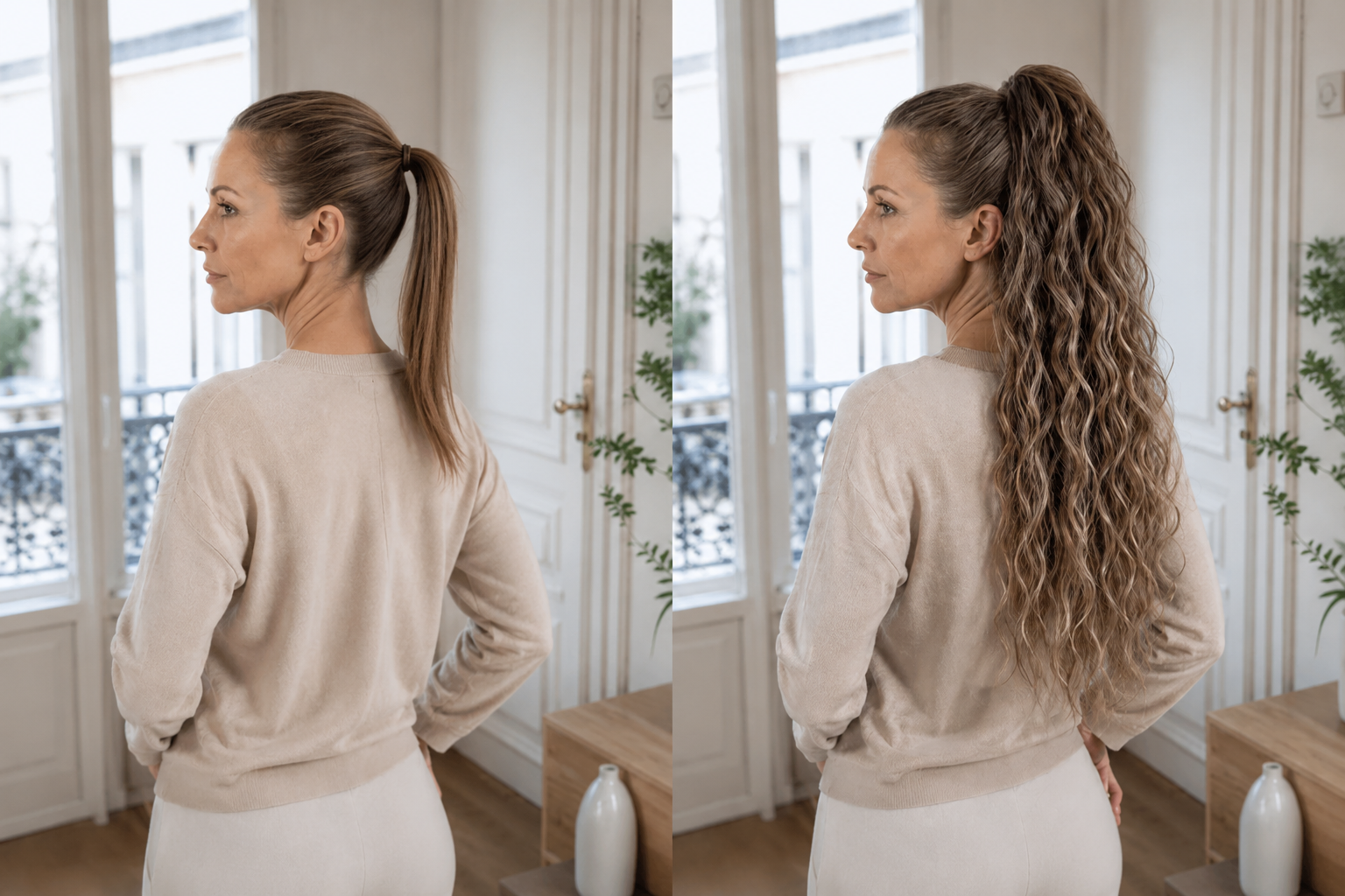 En 10 secondes, une queue de cheval longue et ondulée  : la coiffure que les femmes après 40 ans s'échangent depuis des mois